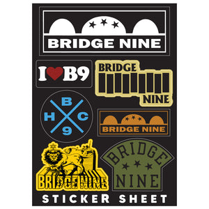 Bridge Nine 7-piece Sticker Sheet