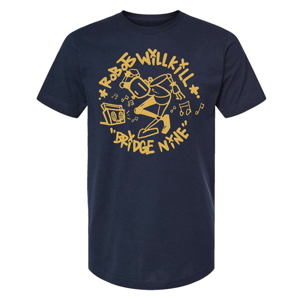 ROBOTS WILL KILL x BRIDGE NINE Dancing Robot T-Shirt